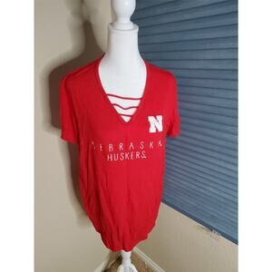 Nebraska Cornhuskers Shirt Womans Top Size XL
